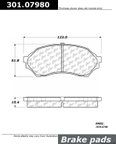 Centric 301.07980 Disc Brake Pad Set - Front - view 1