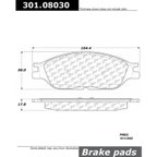 Centric 301.08030 Disc Brake Pad Set - Front - view 6