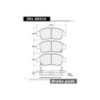 Centric 301.08310 Disc Brake Pad Set - Front - view 5