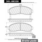 Centric 301.08330 Disc Brake Pad Set - Front - view 6