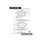 Centric 301.08400 Disc Brake Pad Set - Front - view 6