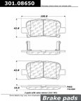 Centric 301.08650 Disc Brake Pad Set - Rear - view 1