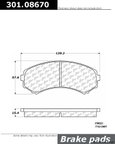 Centric 301.08670 Disc Brake Pad Set - Front - view 1