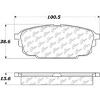 Centric 301.08920 Disc Brake Pad Set - Rear - view 7