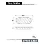 Centric 301.08920 Disc Brake Pad Set - Rear - view 6