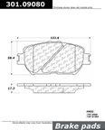 Centric 301.09080 Disc Brake Pad Set - Front - view 1