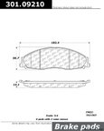 Centric 301.09210 Disc Brake Pad Set - Front - view 1