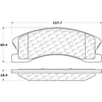 Centric 301.09450 Disc Brake Pad Set - Front - view 7