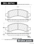 Centric 301.09741 Disc Brake Pad Set - Rear - view 1