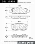 Centric 301.10370 Disc Brake Pad Set - Rear - view 1