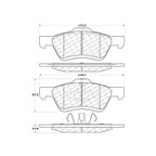 Centric 301.10471 Disc Brake Pad Set - Front - view 5