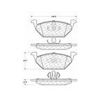 Centric 301.10550 Disc Brake Pad Set - Rear - view 6
