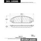 Centric 301.10580 Disc Brake Pad Set - Front - view 6