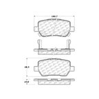 Centric 301.10900 Disc Brake Pad Set - Rear - view 6