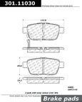 Centric 301.11030 Disc Brake Pad Set - Rear - view 1