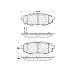 Centric 301.11240 Disc Brake Pad Set - Rear - view 7