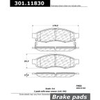 Centric 301.11830 Disc Brake Pad Set - Front - view 6