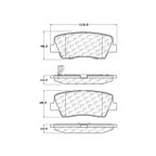 Centric 301.12842 Disc Brake Pad Set - Rear - view 4