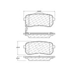 Centric 301.13020 Disc Brake Pad Set - Rear - view 6