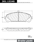 Centric 301.13240 Disc Brake Pad Set - Front - view 1
