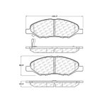 Centric 301.13450 Disc Brake Pad Set - Front - view 6