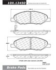 Centric 301.13450 Disc Brake Pad Set - Front - view 1