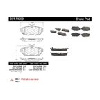 Centric 301.14650 Disc Brake Pad Set - Rear - view 4