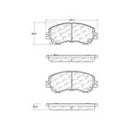 Centric 301.17370 Disc Brake Pad Set - Front - view 4