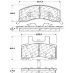 Centric 306.03700 Disc Brake Pad Set - Front - view 5