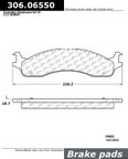 Centric 306.06550 Disc Brake Pad Set - Front - view 1