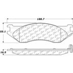 Centric 306.07020 Disc Brake Pad Set - Front - view 5