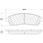 Centric 306.07570 Disc Brake Pad Set - Rear - view 7