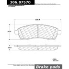 Centric 306.07570 Disc Brake Pad Set - Rear - view 6