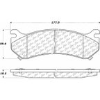 Centric 306.07850 Disc Brake Pad Set - Front or Rear - view 5