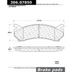 Centric 306.07850 Disc Brake Pad Set - Front or Rear - view 7