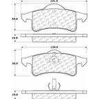 Centric 306.07910 Disc Brake Pad Set - Rear - view 5