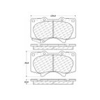 Centric 306.09760 Disc Brake Pad Set - Front - view 7