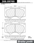 Centric 306.09760 Disc Brake Pad Set - Front - view 1