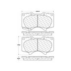 Centric 306.09761 Disc Brake Pad Set - Front - view 7
