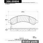 Centric 306.09890 Disc Brake Pad Set - Rear - view 6