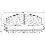 Centric 306.14000 Disc Brake Pad Set - Rear - view 7
