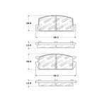 Stoptech 309.02350 Disc Brake Pad Set - Rear - view 6