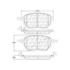Stoptech 309.09690 Disc Brake Pad Set - Front - view 6