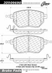 Stoptech 309.09690 Disc Brake Pad Set - Front - view 5