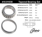 Centric 410.91038E Wheel Bearing and Race Set - view 1
