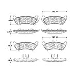 Centric 500.08750 Disc Brake Pad Set - Rear - view 4