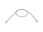 Dorman C93104 Parking Brake Cable - Intermediate - view 1