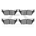 Dynamite Friction 1214-1790-00 Disc Brake Pad Set - Rear - view 1