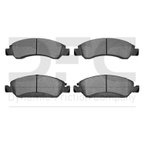 Dynamite Friction 1400-1363-00 Disc Brake Pad Set - Front - view 1