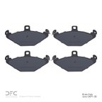 Dynamite Friction 1551-0491-00 Disc Brake Pad Set - Rear - view 2